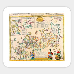 Ancient Japan Map Sticker